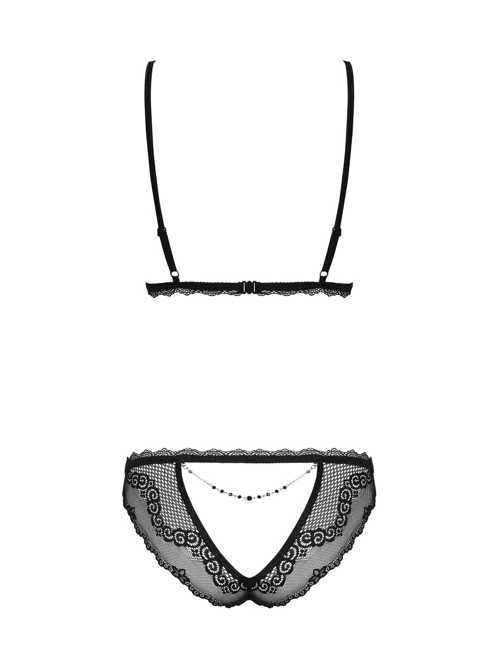 Комплекты Obsessive Millagro set, Чёрный, L/XL Obs_Millagro set L/XL - Obsessive - Эротические комплекты: лиф и трусики - Купить