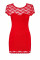 Мереживна міні-сукня з відкритою спинкою Dressita red