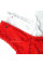 Червоні мереживні шортики зі шнурівкою Hotina