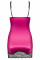 Сексуальна атласна сорочка кольором фуксії з мереживом Roseberry