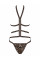 Плямистий еротичний комплект зі смужок Tigrita set