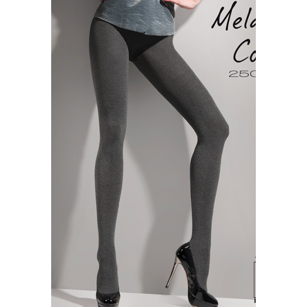 Теплі меланжеві колготки Melange Cotton (250 den)