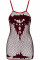 Ажурна сексуальна сукня у велику сітку D218