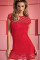 Мереживна міні-сукня з відкритою спинкою Dressita red