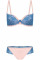 Комплект - Бюст, що піднімає груди (push-up) Kinga Blue Lady PU-368 та стрінги Blue