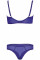 Комплект - Бюст з м'якою чашкою Kinga Blue Lagoon BC-366 та стрінги Blue
