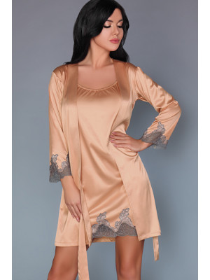 Елегантний комплект халатик та сорочка Sancha