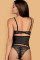 Комплект Obsessive Contica corset Чорний