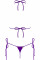 Фіолетовий роздільний купальник міні-бікіні Beverelle
