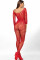 Червоний комбінезон-сітка із шнурівками Mirabella