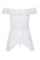 Еротична сорочка з білим мереживом Flores