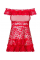 Еротична сорочка з червоним мереживом Flores